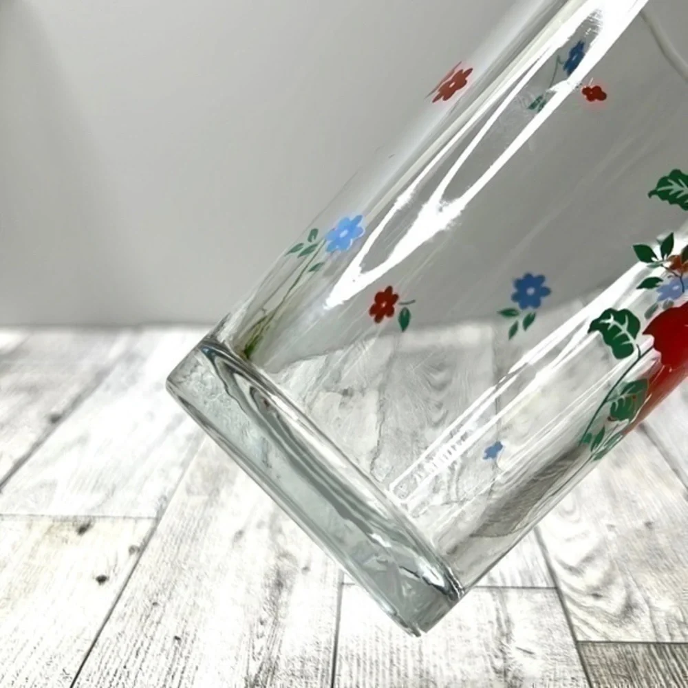 Firna Indonesian Vintage Floral Tumblers (Set of 4)